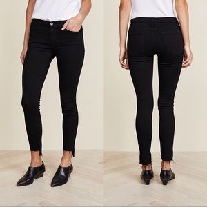 Frame Le Skinny de Jeanne Staggered Hem Jeans